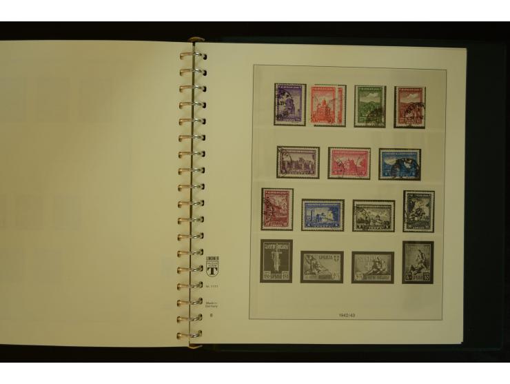 1939/45, gestempelte Sammlung mit vielen besseren Werten und Sätzen wie Litauen Wilna-Gebiet Mi.-Nr. 10-18, Raseiniai Mi.-Nr.