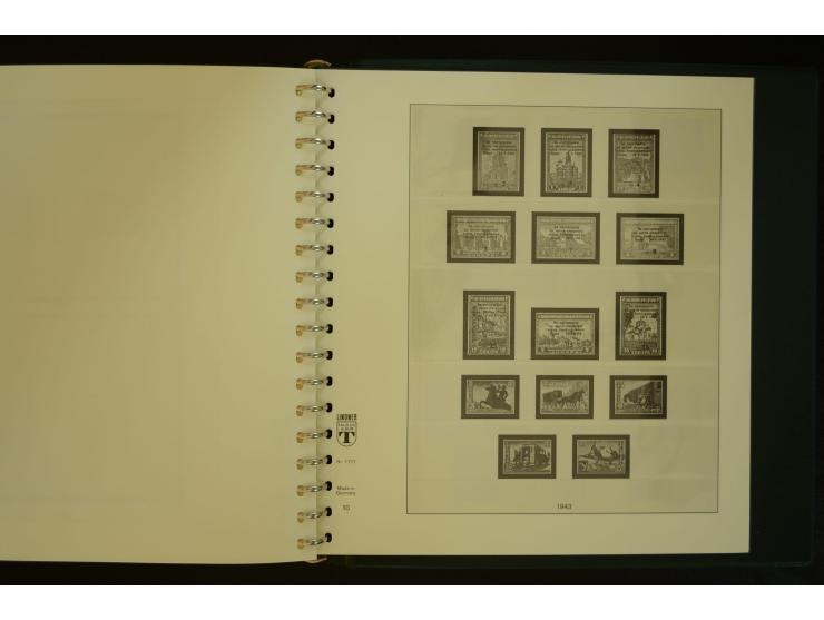 1939/45, gestempelte Sammlung mit vielen besseren Werten und Sätzen wie Litauen Wilna-Gebiet Mi.-Nr. 10-18, Raseiniai Mi.-Nr.