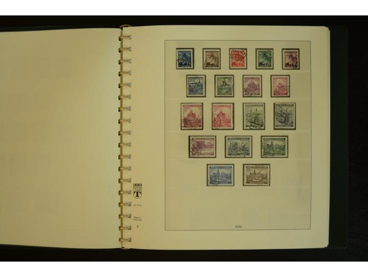 1939/45, gestempelte Sammlung mit vielen besseren Werten und Sätzen wie Litauen Wilna-Gebiet Mi.-Nr. 10-18, Raseiniai Mi.-Nr.