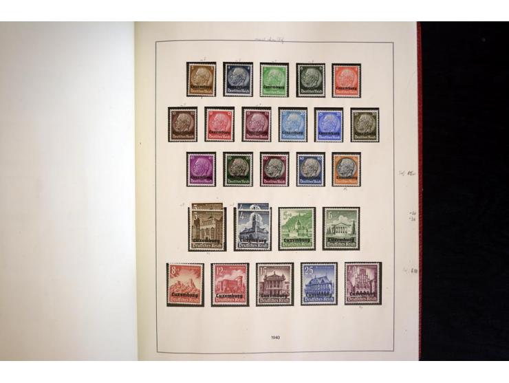 1939/45, vorwiegend postfrische Sammlung, dabei u.a. Albanien Mi.-Nr. 1-14(2) postfrisch, Kotor Mi.-Nr. 1-6, 7-10 postfrisch,