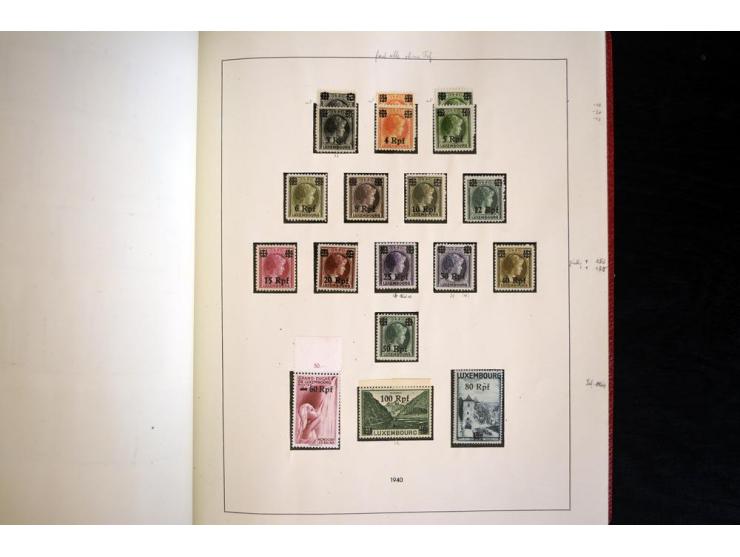 1939/45, vorwiegend postfrische Sammlung, dabei u.a. Albanien Mi.-Nr. 1-14(2) postfrisch, Kotor Mi.-Nr. 1-6, 7-10 postfrisch,