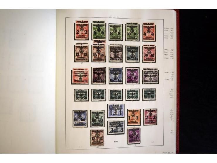 1939/45, vorwiegend postfrische Sammlung, dabei u.a. Albanien Mi.-Nr. 1-14(2) postfrisch, Kotor Mi.-Nr. 1-6, 7-10 postfrisch,