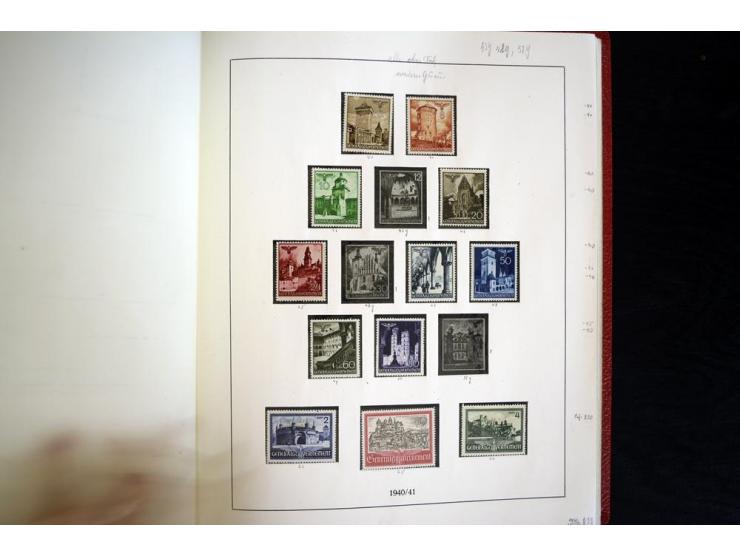 1939/45, vorwiegend postfrische Sammlung, dabei u.a. Albanien Mi.-Nr. 1-14(2) postfrisch, Kotor Mi.-Nr. 1-6, 7-10 postfrisch,