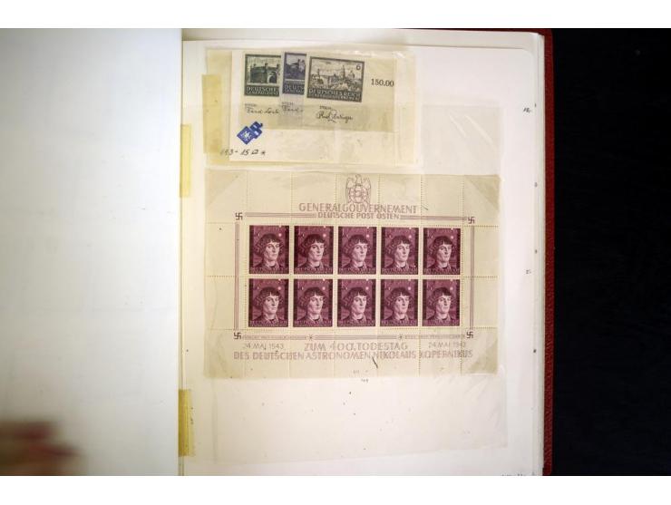 1939/45, vorwiegend postfrische Sammlung, dabei u.a. Albanien Mi.-Nr. 1-14(2) postfrisch, Kotor Mi.-Nr. 1-6, 7-10 postfrisch,
