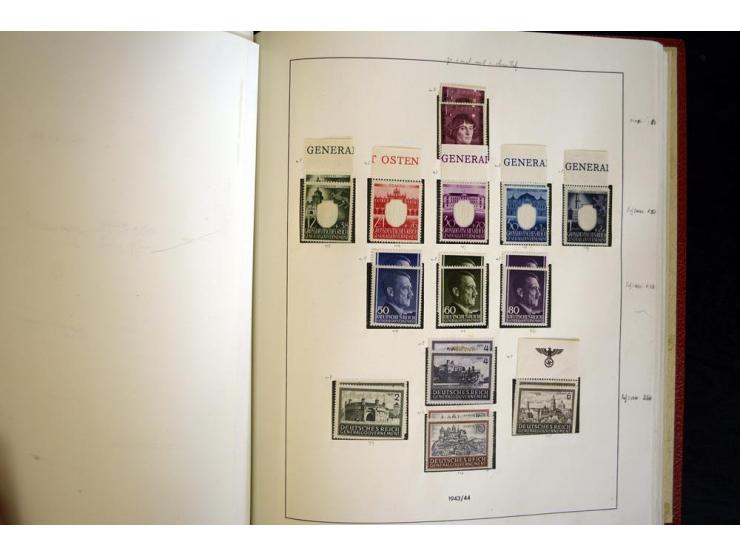 1939/45, vorwiegend postfrische Sammlung, dabei u.a. Albanien Mi.-Nr. 1-14(2) postfrisch, Kotor Mi.-Nr. 1-6, 7-10 postfrisch,