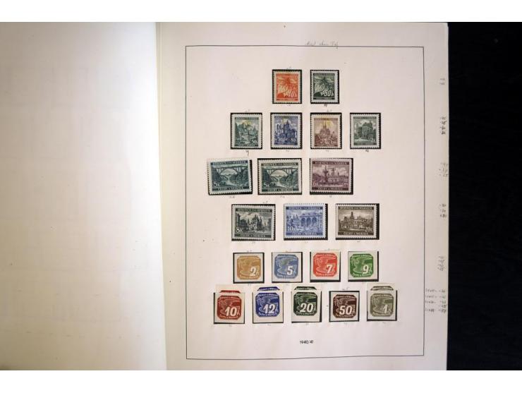 1939/45, vorwiegend postfrische Sammlung, dabei u.a. Albanien Mi.-Nr. 1-14(2) postfrisch, Kotor Mi.-Nr. 1-6, 7-10 postfrisch,