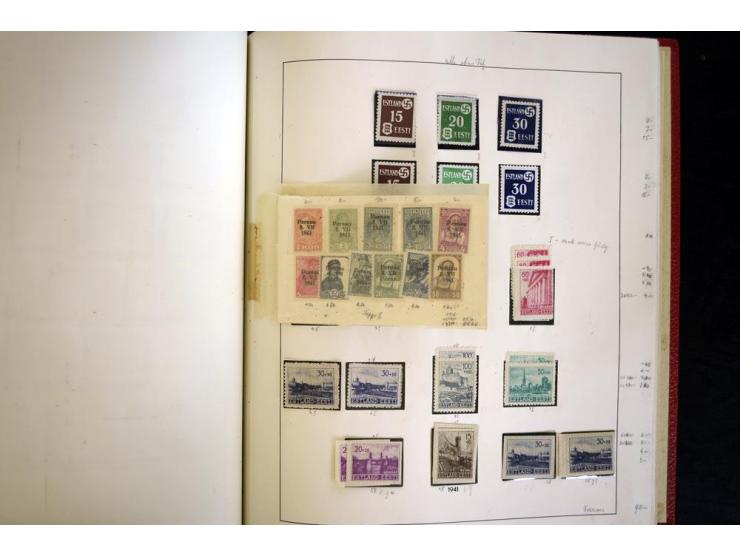 1939/45, vorwiegend postfrische Sammlung, dabei u.a. Albanien Mi.-Nr. 1-14(2) postfrisch, Kotor Mi.-Nr. 1-6, 7-10 postfrisch,