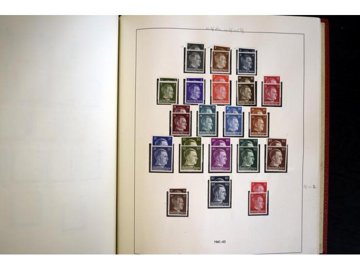 1939/45, vorwiegend postfrische Sammlung, dabei u.a. Albanien Mi.-Nr. 1-14(2) postfrisch, Kotor Mi.-Nr. 1-6, 7-10 postfrisch,