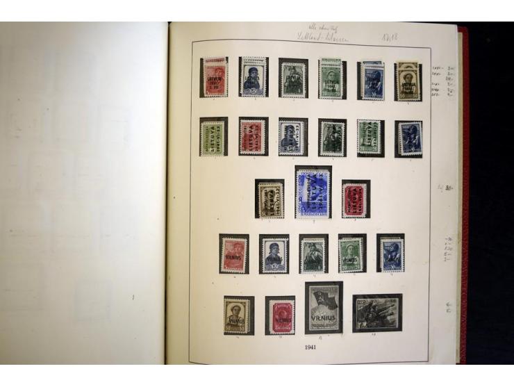 1939/45, vorwiegend postfrische Sammlung, dabei u.a. Albanien Mi.-Nr. 1-14(2) postfrisch, Kotor Mi.-Nr. 1-6, 7-10 postfrisch,