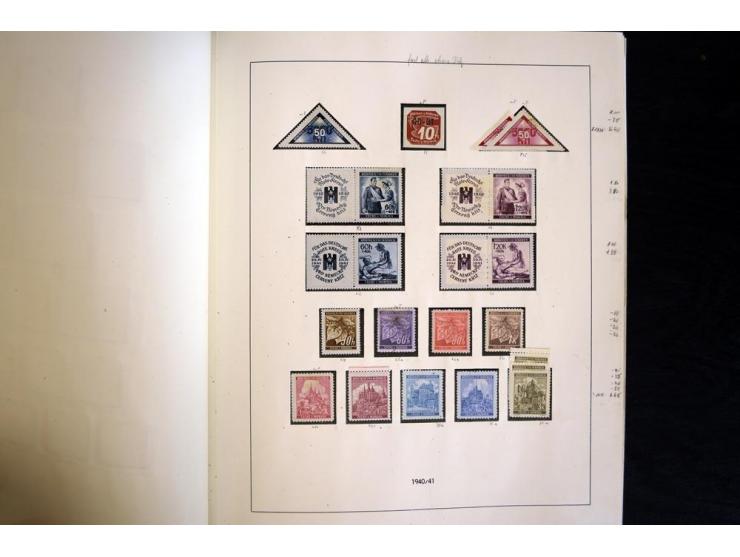 1939/45, vorwiegend postfrische Sammlung, dabei u.a. Albanien Mi.-Nr. 1-14(2) postfrisch, Kotor Mi.-Nr. 1-6, 7-10 postfrisch,