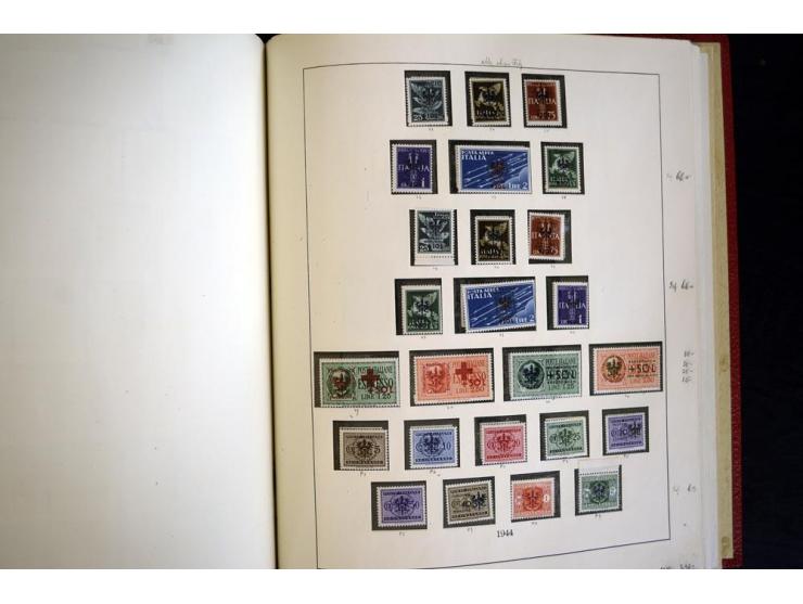 1939/45, vorwiegend postfrische Sammlung, dabei u.a. Albanien Mi.-Nr. 1-14(2) postfrisch, Kotor Mi.-Nr. 1-6, 7-10 postfrisch,