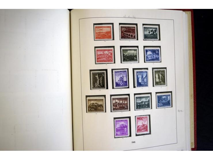 1939/45, vorwiegend postfrische Sammlung, dabei u.a. Albanien Mi.-Nr. 1-14(2) postfrisch, Kotor Mi.-Nr. 1-6, 7-10 postfrisch,