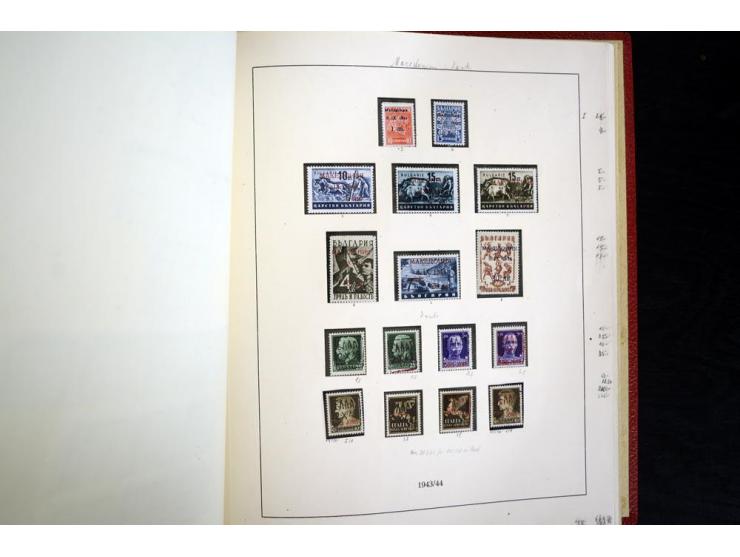 1939/45, vorwiegend postfrische Sammlung, dabei u.a. Albanien Mi.-Nr. 1-14(2) postfrisch, Kotor Mi.-Nr. 1-6, 7-10 postfrisch,