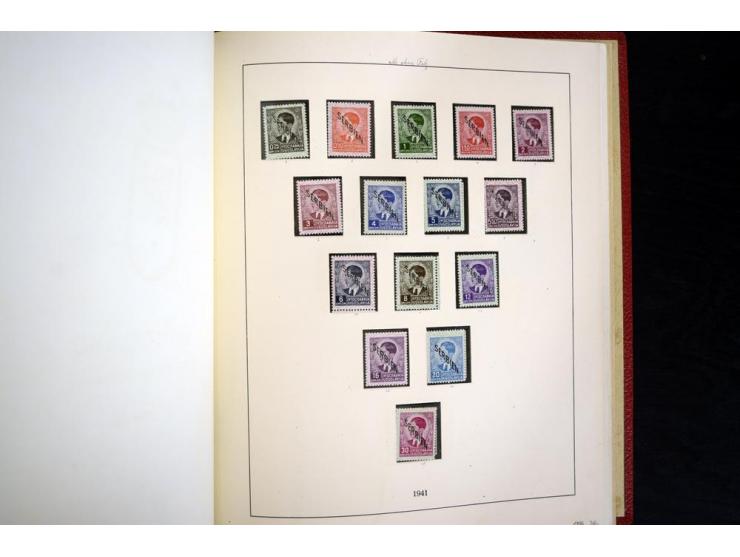 1939/45, vorwiegend postfrische Sammlung, dabei u.a. Albanien Mi.-Nr. 1-14(2) postfrisch, Kotor Mi.-Nr. 1-6, 7-10 postfrisch,