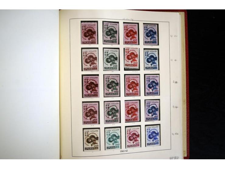 1939/45, vorwiegend postfrische Sammlung, dabei u.a. Albanien Mi.-Nr. 1-14(2) postfrisch, Kotor Mi.-Nr. 1-6, 7-10 postfrisch,