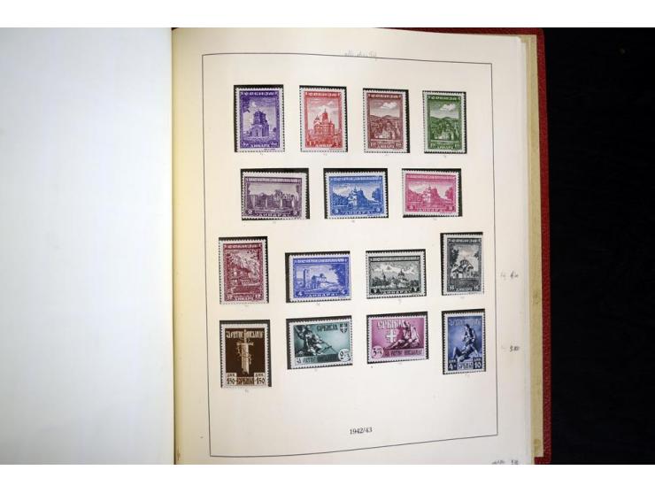 1939/45, vorwiegend postfrische Sammlung, dabei u.a. Albanien Mi.-Nr. 1-14(2) postfrisch, Kotor Mi.-Nr. 1-6, 7-10 postfrisch,