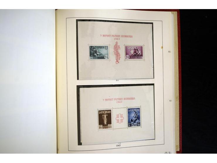 1939/45, vorwiegend postfrische Sammlung, dabei u.a. Albanien Mi.-Nr. 1-14(2) postfrisch, Kotor Mi.-Nr. 1-6, 7-10 postfrisch,