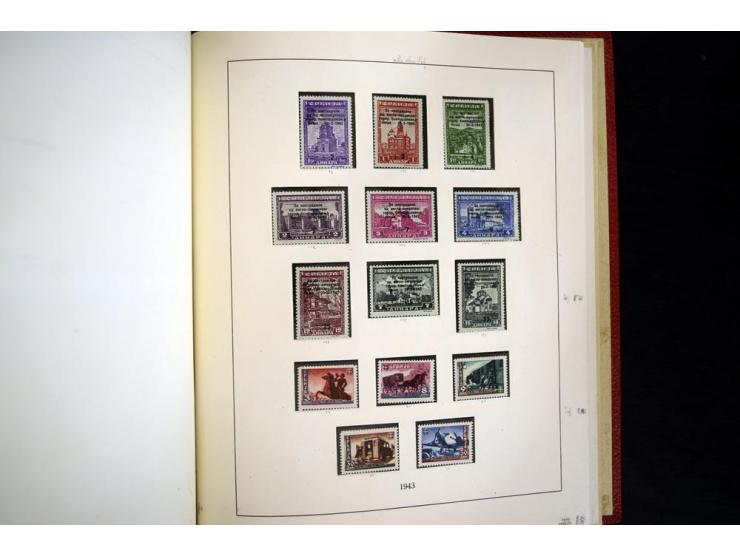 1939/45, vorwiegend postfrische Sammlung, dabei u.a. Albanien Mi.-Nr. 1-14(2) postfrisch, Kotor Mi.-Nr. 1-6, 7-10 postfrisch,