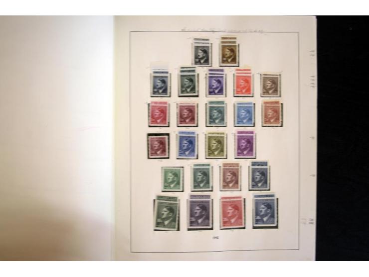 1939/45, vorwiegend postfrische Sammlung, dabei u.a. Albanien Mi.-Nr. 1-14(2) postfrisch, Kotor Mi.-Nr. 1-6, 7-10 postfrisch,