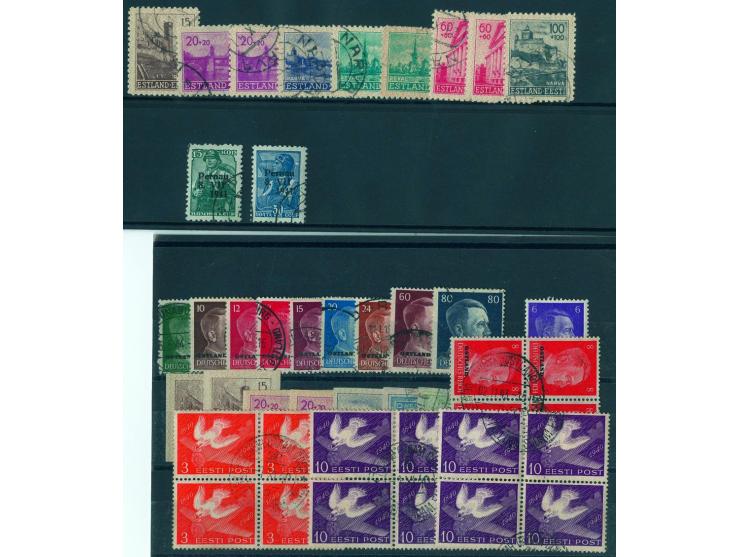 1941/44, 25 Briefe und Karten dabei auch Estland und DPO, dabei Flugpost sowie R- und Zensurbriefe, gute Erhaltung