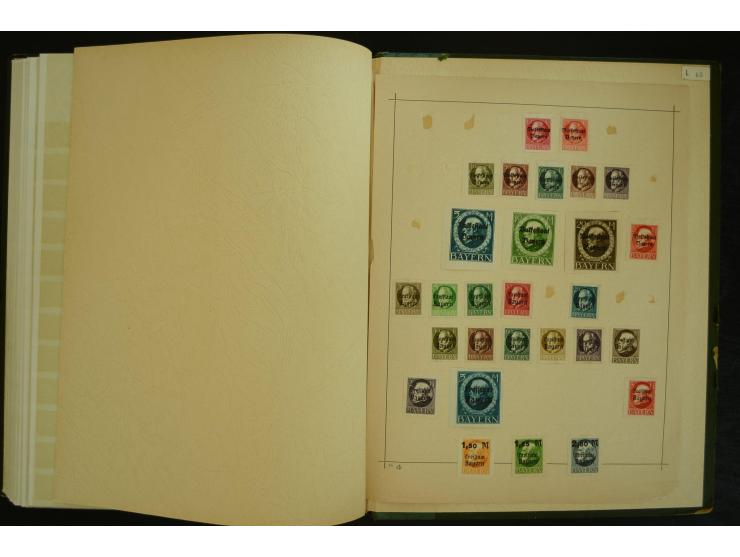 1849/1945(ca.), ARBEITSMATERIAL EINES BRIEFMARKENRESTAURATORS, hochinteressanter Bestand in Steckalben und Tütchen, dabei  vi