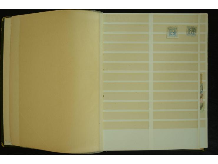 1849/1945(ca.), ARBEITSMATERIAL EINES BRIEFMARKENRESTAURATORS, hochinteressanter Bestand in Steckalben und Tütchen, dabei  vi
