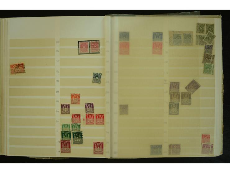 1849/1945(ca.), ARBEITSMATERIAL EINES BRIEFMARKENRESTAURATORS, hochinteressanter Bestand in Steckalben und Tütchen, dabei  vi