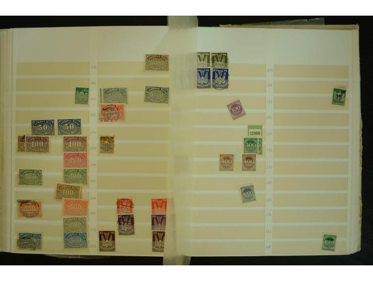 1849/1945(ca.), ARBEITSMATERIAL EINES BRIEFMARKENRESTAURATORS, hochinteressanter Bestand in Steckalben und Tütchen, dabei  vi