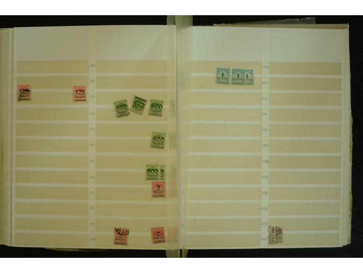 1849/1945(ca.), ARBEITSMATERIAL EINES BRIEFMARKENRESTAURATORS, hochinteressanter Bestand in Steckalben und Tütchen, dabei  vi