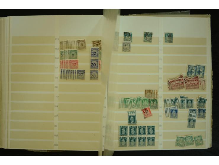 1849/1945(ca.), ARBEITSMATERIAL EINES BRIEFMARKENRESTAURATORS, hochinteressanter Bestand in Steckalben und Tütchen, dabei  vi