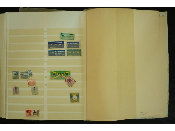 1849/1945(ca.), ARBEITSMATERIAL EINES BRIEFMARKENRESTAURATORS, hochinteressanter Bestand in Steckalben und Tütchen, dabei  vi