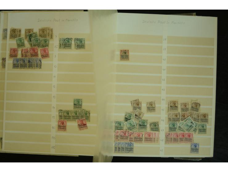 1849/1945(ca.), ARBEITSMATERIAL EINES BRIEFMARKENRESTAURATORS, hochinteressanter Bestand in Steckalben und Tütchen, dabei  vi