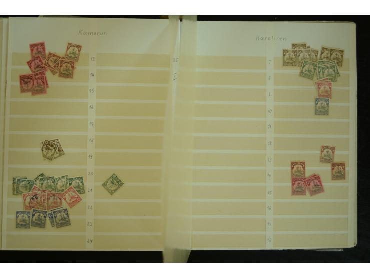 1849/1945(ca.), ARBEITSMATERIAL EINES BRIEFMARKENRESTAURATORS, hochinteressanter Bestand in Steckalben und Tütchen, dabei  vi