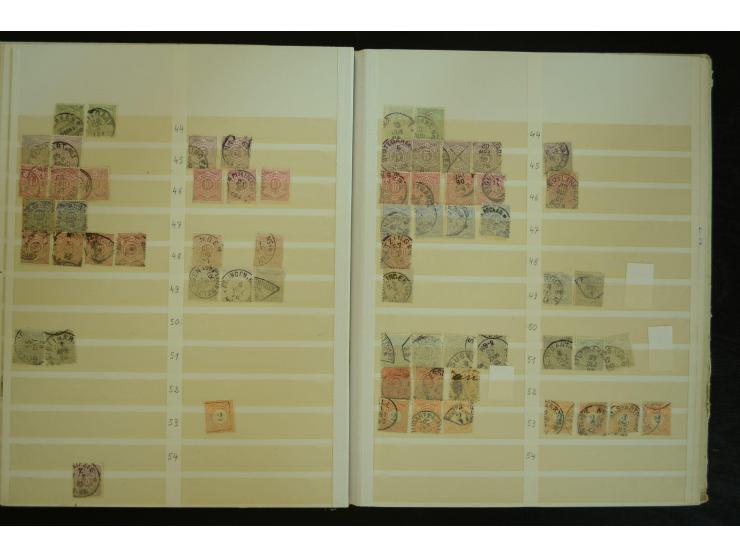 1849/1945(ca.), ARBEITSMATERIAL EINES BRIEFMARKENRESTAURATORS, hochinteressanter Bestand in Steckalben und Tütchen, dabei  vi