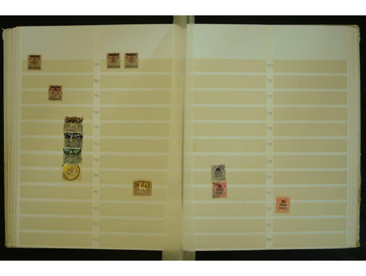 1849/1945(ca.), ARBEITSMATERIAL EINES BRIEFMARKENRESTAURATORS, hochinteressanter Bestand in Steckalben und Tütchen, dabei  vi