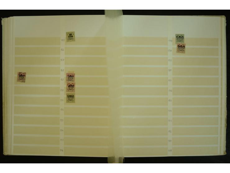 1849/1945(ca.), ARBEITSMATERIAL EINES BRIEFMARKENRESTAURATORS, hochinteressanter Bestand in Steckalben und Tütchen, dabei  vi