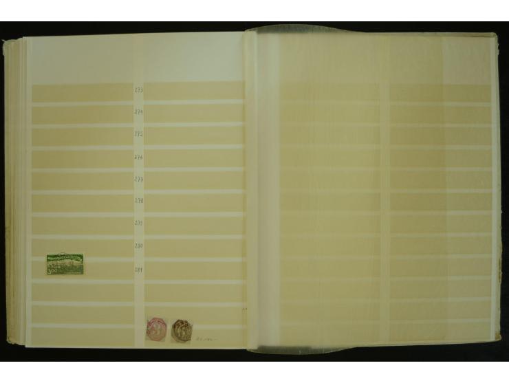1849/1945(ca.), ARBEITSMATERIAL EINES BRIEFMARKENRESTAURATORS, hochinteressanter Bestand in Steckalben und Tütchen, dabei  vi