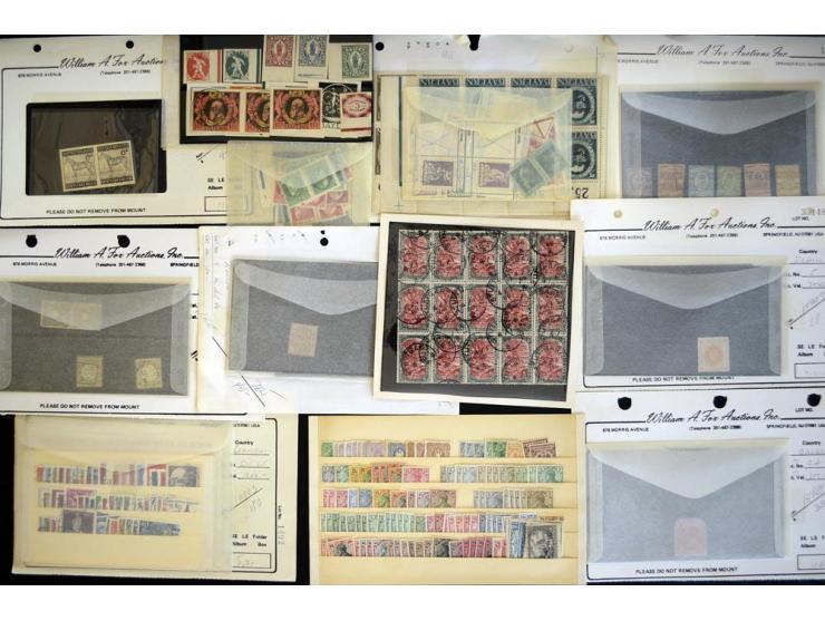1850/1960 (ca.), einige hundert alte Loskarten aus den USA mit vielen kpl. Ausgaben ab Altdeutsche Staaten, dabei u.a. Blocka