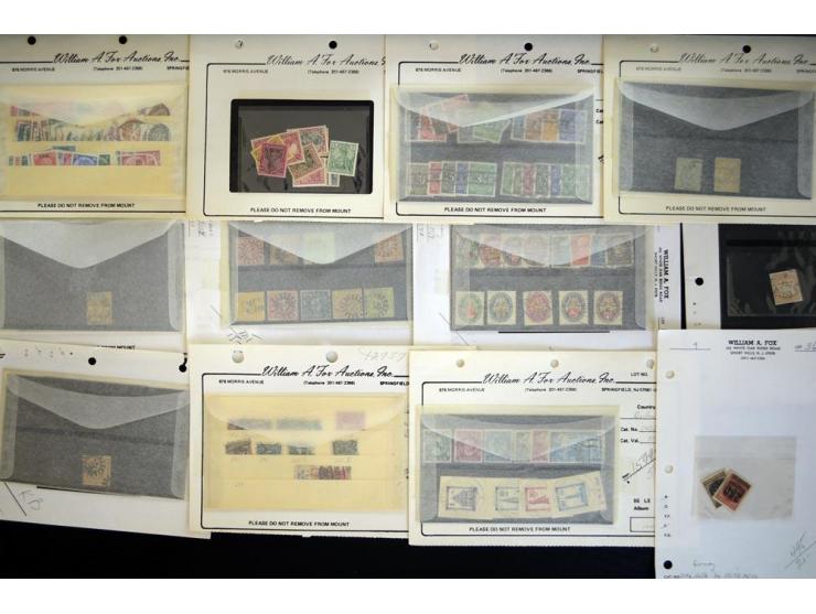 1850/1960 (ca.), einige hundert alte Loskarten aus den USA mit vielen kpl. Ausgaben ab Altdeutsche Staaten, dabei u.a. Blocka