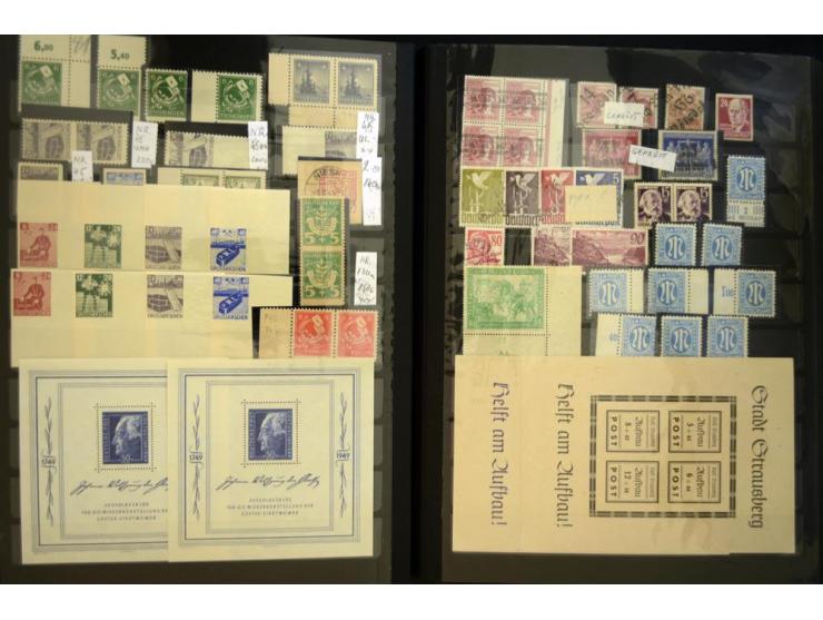 1852/1950(ca.), sehr interessanter ungebraucht/postfrischer und gestempelter Bestand, dabei hauptsächlich Deutsches Reich mit