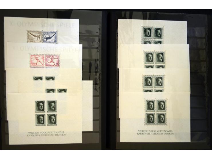 1852/1950(ca.), sehr interessanter ungebraucht/postfrischer und gestempelter Bestand, dabei hauptsächlich Deutsches Reich mit