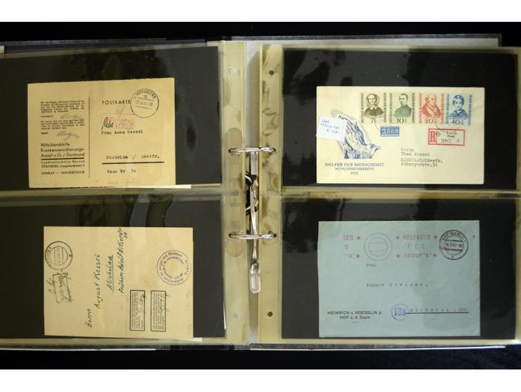 1872/1952 (ca.), Partie mit diversen besseren Marken und Belegen, dabei u.a. DR 21b ungebraucht (Fotoattest Sommer BPP), 23b 
