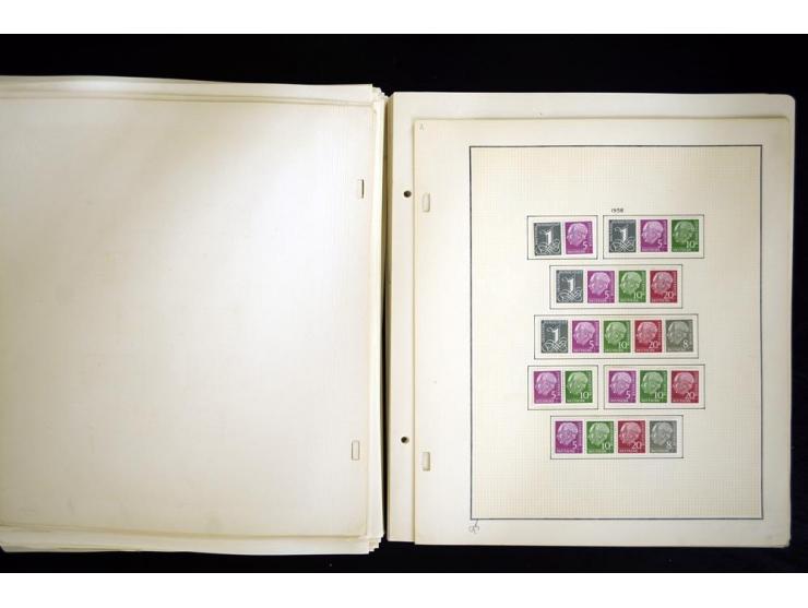 1912/1965, meist ungebrauchte und gestempelte Sammlung "Zusammendrucke" ab Germania mit wenigen Reklamen bis Deutschland nach