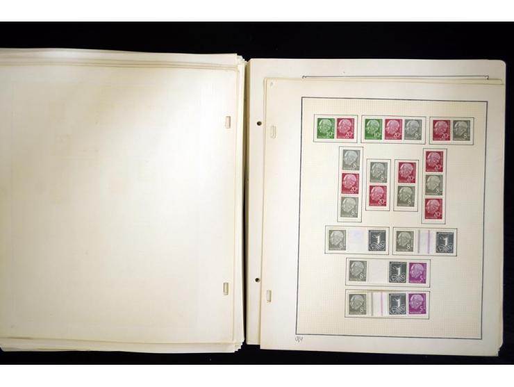 1912/1965, meist ungebrauchte und gestempelte Sammlung "Zusammendrucke" ab Germania mit wenigen Reklamen bis Deutschland nach