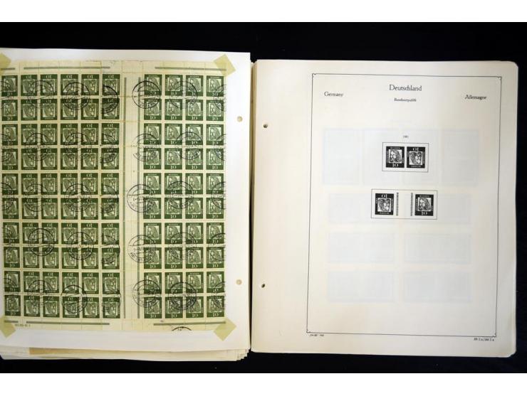1912/1965, meist ungebrauchte und gestempelte Sammlung "Zusammendrucke" ab Germania mit wenigen Reklamen bis Deutschland nach