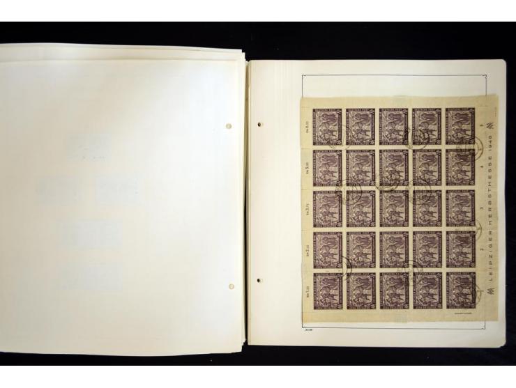 1912/1965, meist ungebrauchte und gestempelte Sammlung "Zusammendrucke" ab Germania mit wenigen Reklamen bis Deutschland nach