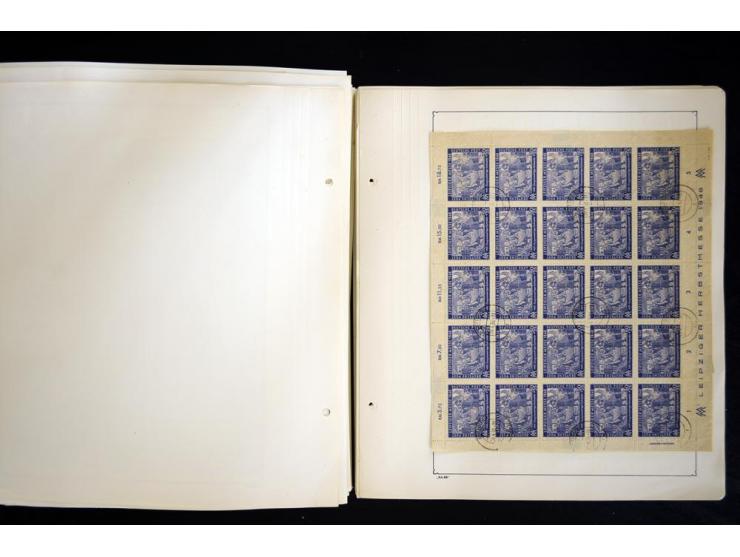 1912/1965, meist ungebrauchte und gestempelte Sammlung "Zusammendrucke" ab Germania mit wenigen Reklamen bis Deutschland nach