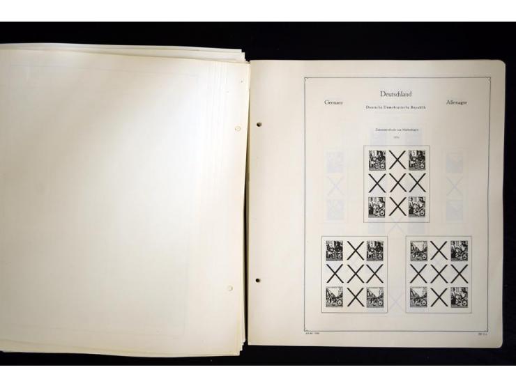 1912/1965, meist ungebrauchte und gestempelte Sammlung "Zusammendrucke" ab Germania mit wenigen Reklamen bis Deutschland nach