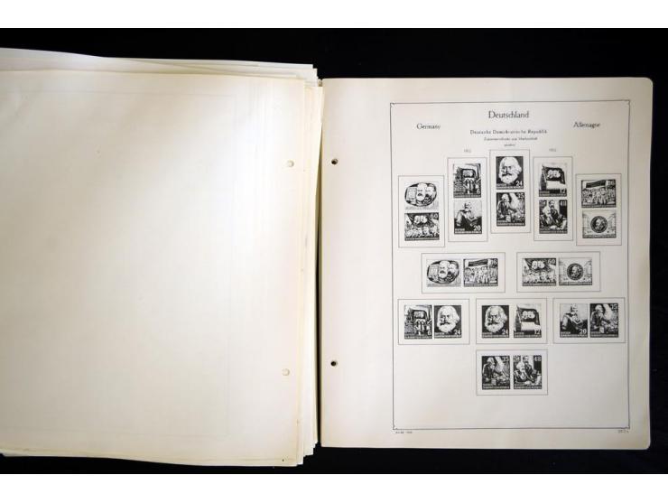 1912/1965, meist ungebrauchte und gestempelte Sammlung "Zusammendrucke" ab Germania mit wenigen Reklamen bis Deutschland nach