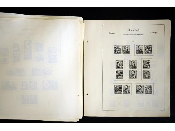 1912/1965, meist ungebrauchte und gestempelte Sammlung "Zusammendrucke" ab Germania mit wenigen Reklamen bis Deutschland nach
